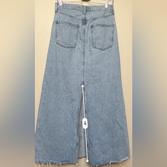 Agolde Denim Hilla Skirt In Practice (light blue) Size 26 - Picture 8 of 12